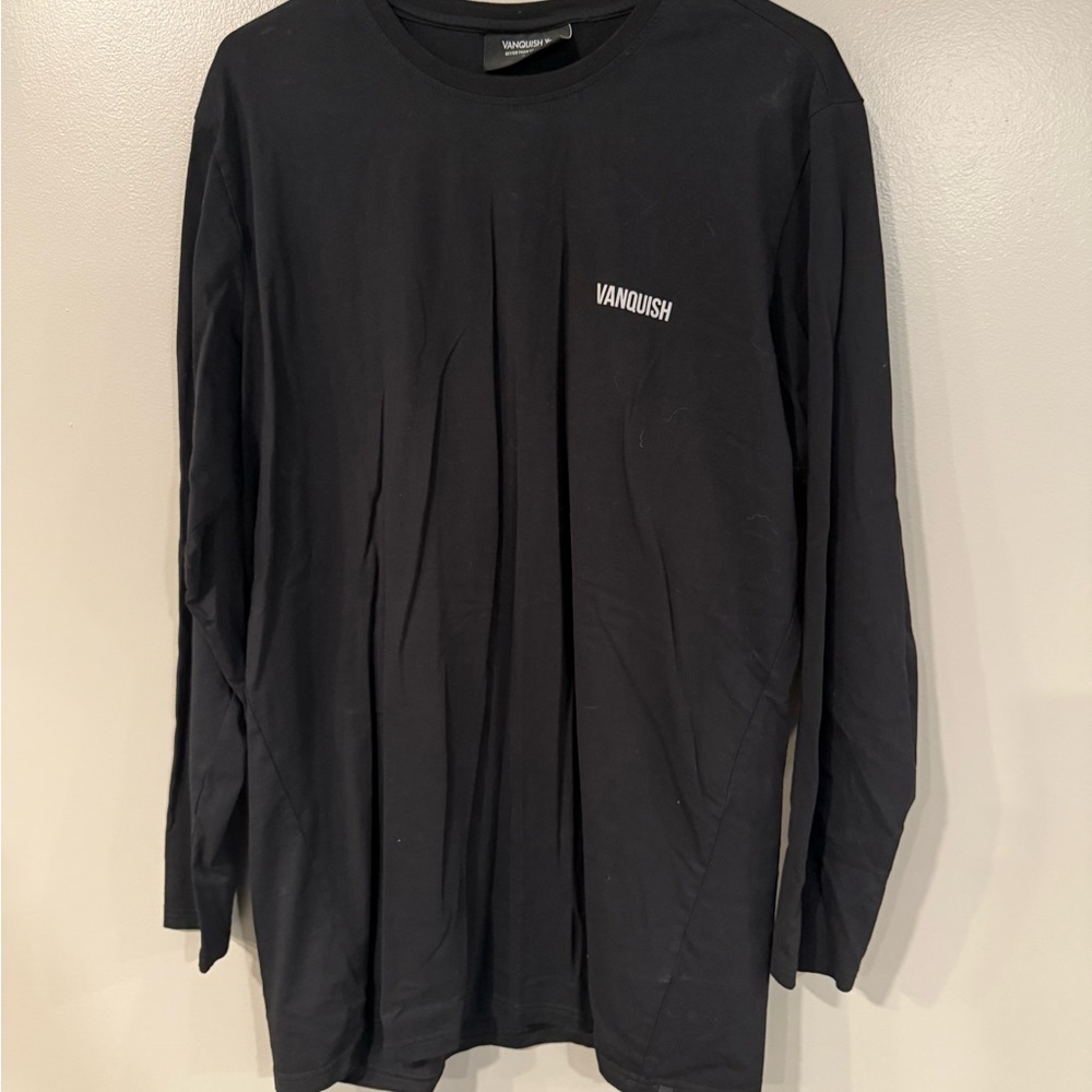 Black Long Sleeve Tee with Crew Neck